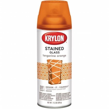 Krylon Krylon STG-9034 11.5 oz Stained Glass Paint - Tangerine Orange STG-9034